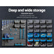 Giantz 44 Storage Bin Rack Wall Mounted Peg Board – view 5