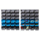 Giantz 48 Storage Bin Rack Wall Mounted Steel Board - Auzzistore