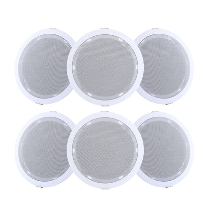 Giantz 6 Inch Ceiling Speakers In Wall Speaker Home Audio Stereos Tweeter 6pcs | Auzzi Store