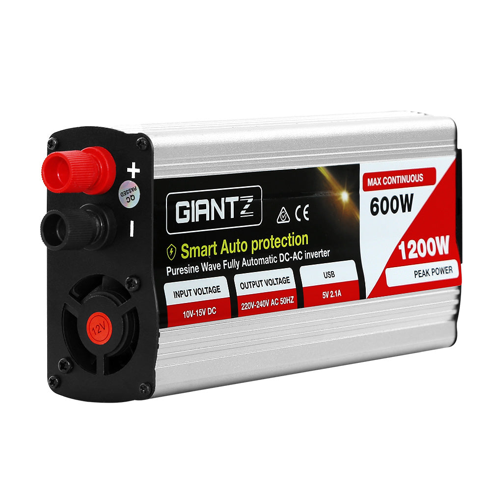 Giantz 600W Puresine Wave DC-AC Power Inverter | Auzzi Store