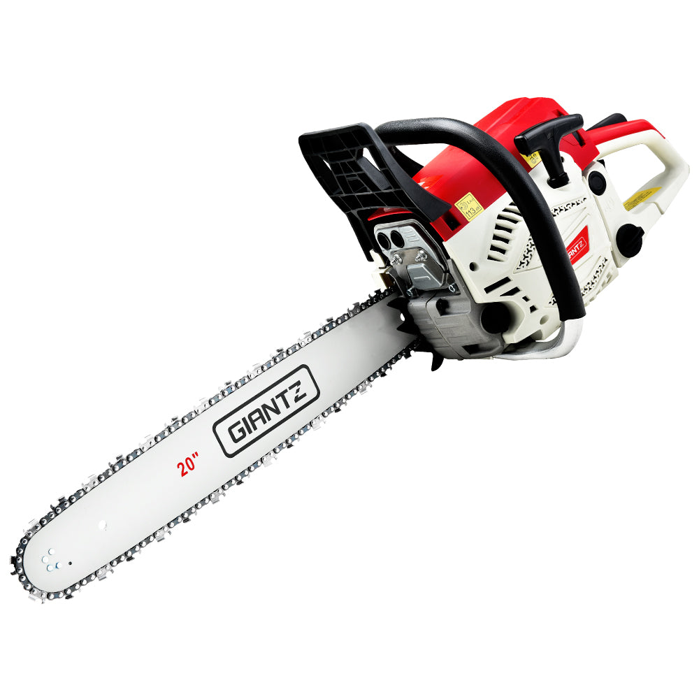 Giantz 62CC Chainsaw Commercial Petrol 20" Bar E-Start 20 Bar Pruning Chain Saw | Auzzi Store