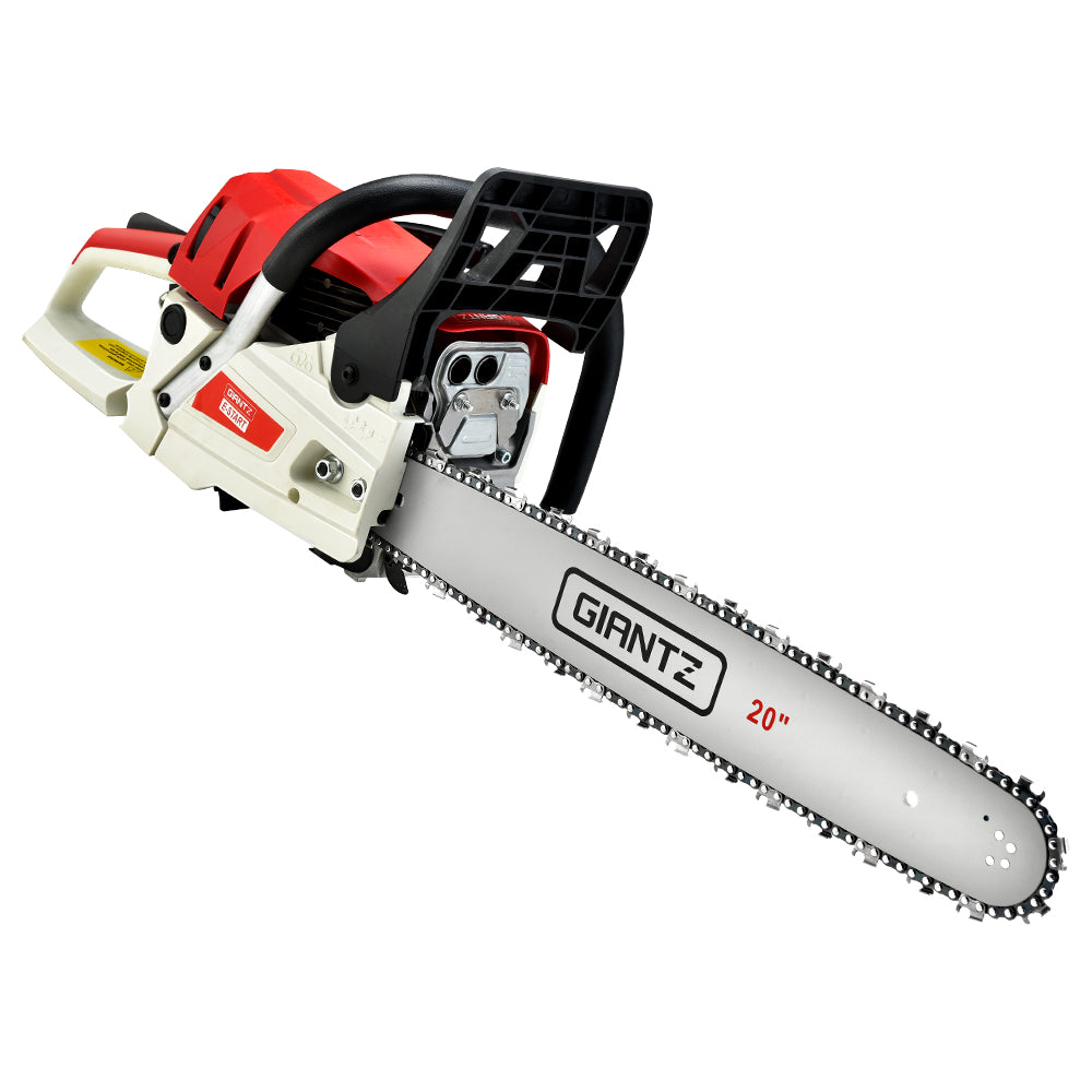 Giantz 62CC Chainsaw Commercial Petrol 20" Bar E-Start 20 Bar Pruning Chain Saw | Auzzi Store