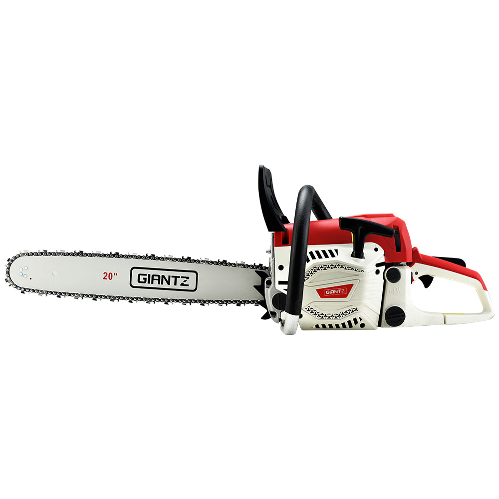 Giantz 62CC Chainsaw Commercial Petrol 20" Bar E-Start 20 Bar Pruning Chain Saw | Auzzi Store