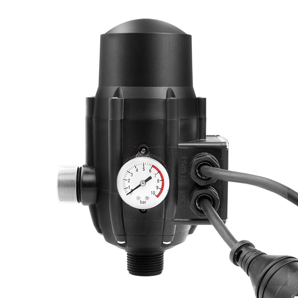 Giantz Adjustable Automatic Electronic Water Pump Controller - Black | Auzzi Store