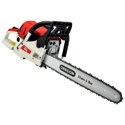 Giantz Petrol Chainsaw Commercial 52cc E-Start 20 Oregon Bar Pruning Chain Saw | Auzzi Store