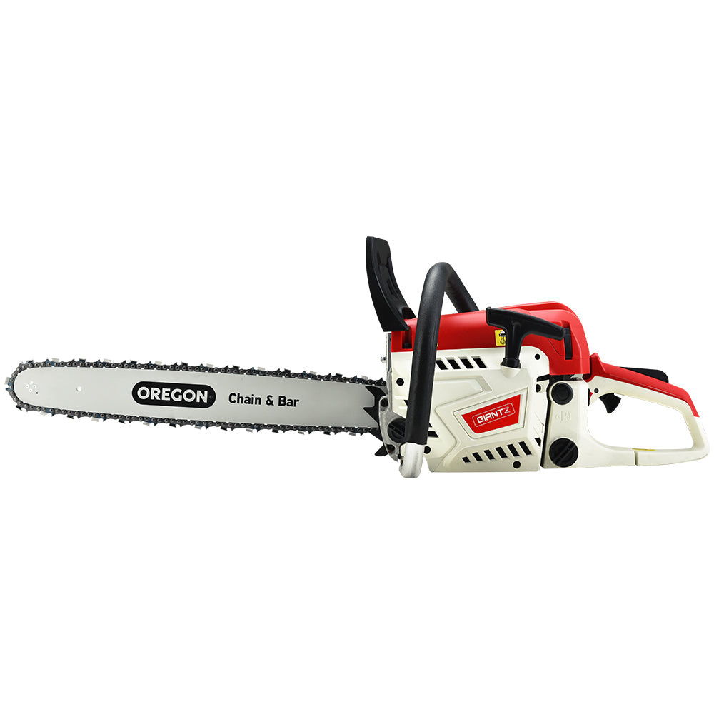 Giantz Petrol Chainsaw Commercial 52cc E-Start 20 Oregon Bar Pruning Chain Saw | Auzzi Store