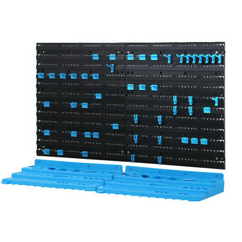 Giantz 54 Storage Bin Rack Wall Mounted Tools - Auzzistore