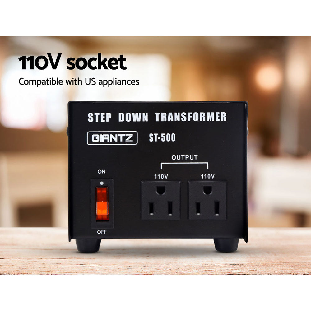 Giantz Stepdown Transformer 500W 240V to 110V | Auzzi Store