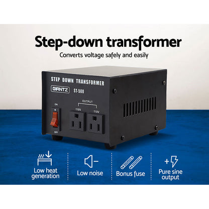 Giantz Stepdown Transformer 500W 240V to 110V | Auzzi Store