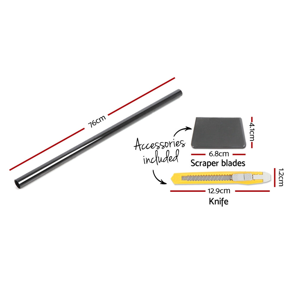 Giantz Window Tint Film Black Commercial Car Auto House Glass 76cm X 7m VLT 5% | Auzzi Store