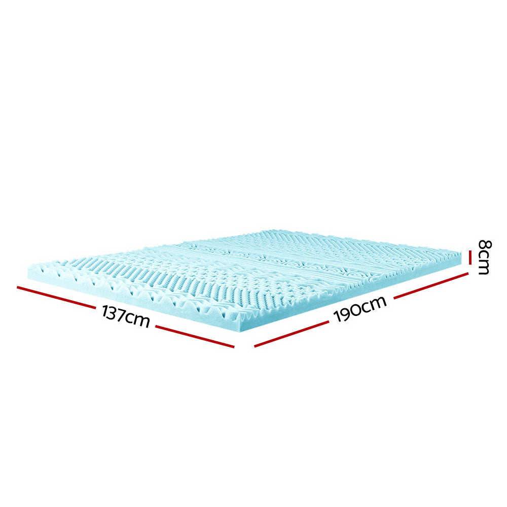 Giselle Bedding 11-zone Memory Foam Mattress Topper 8cm - Double | Auzzi Store