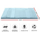 Giselle Bedding Cool Gel 7-zone Memory Foam Mattress Topper w/Bamboo Cover 5cm - King | Auzzi Store