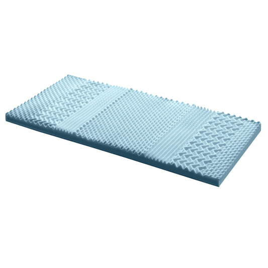 Giselle Bedding Cool Gel 7-zone Memory Foam Mattress Topper w/Bamboo Cover 8cm - Single | Auzzi Store