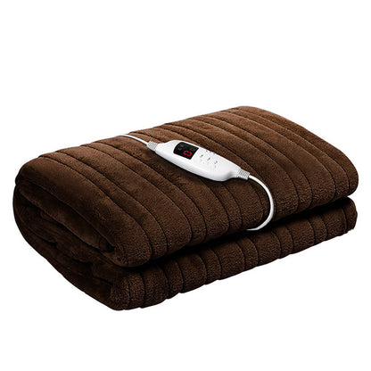 Giselle Bedding Electric Throw Blanket - Chocolate | Auzzi Store