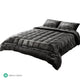 Giselle Bedding Faux Mink Quilt Queen Size Charcoal | Auzzi Store