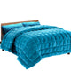 Giselle Bedding Faux Mink Quilt Queen Size Navy | Auzzi Store