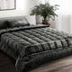 Giselle Bedding Faux Mink Quilt Single Size Charcoal | Auzzi Store