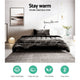 Giselle Bedding Faux Mink Quilt Single Size Charcoal | Auzzi Store