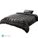 Giselle Bedding Faux Mink Quilt Single Size Charcoal | Auzzi Store