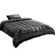 Giselle Bedding Faux Mink Quilt Single Size Charcoal | Auzzi Store