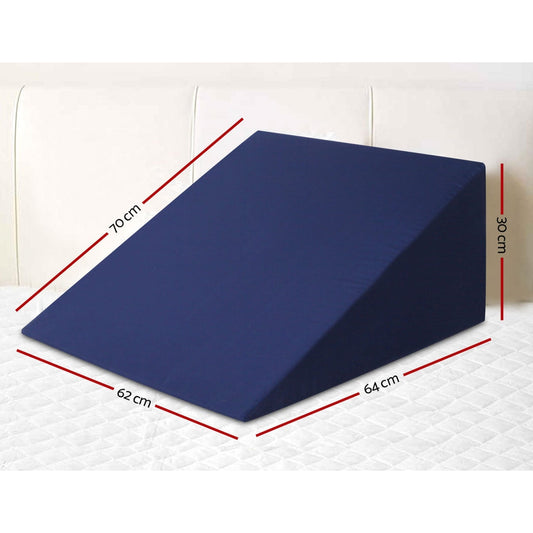 Giselle Bedding Foam Wedge Back Support Pillow - Blue | Auzzi Store