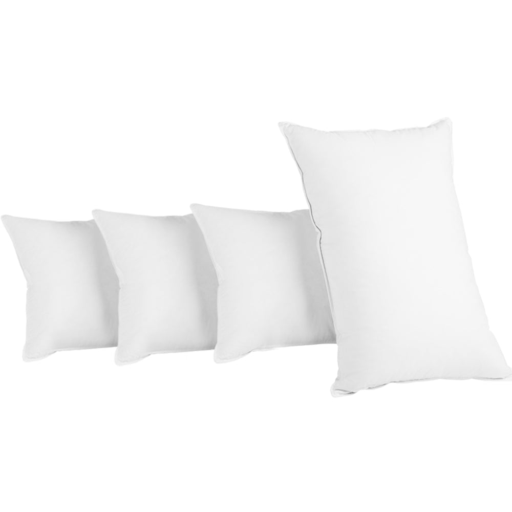 Giselle Bedding King Size 4 Pack Bed Pillow Medium*2 Firm*2 Microfibre Fiiling | Auzzi Store