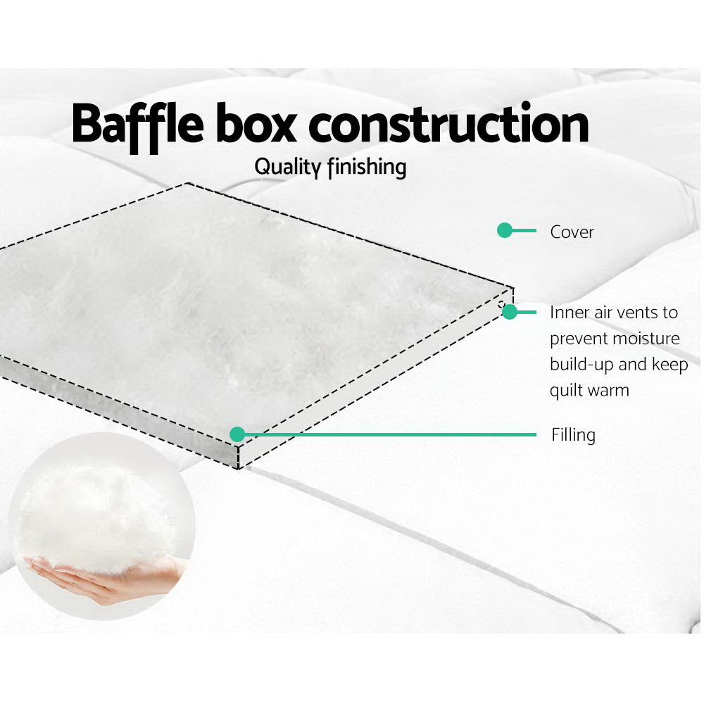 Giselle Bedding King Size 800GSM Microfibre Bamboo Microfiber Quilt | Auzzi Store