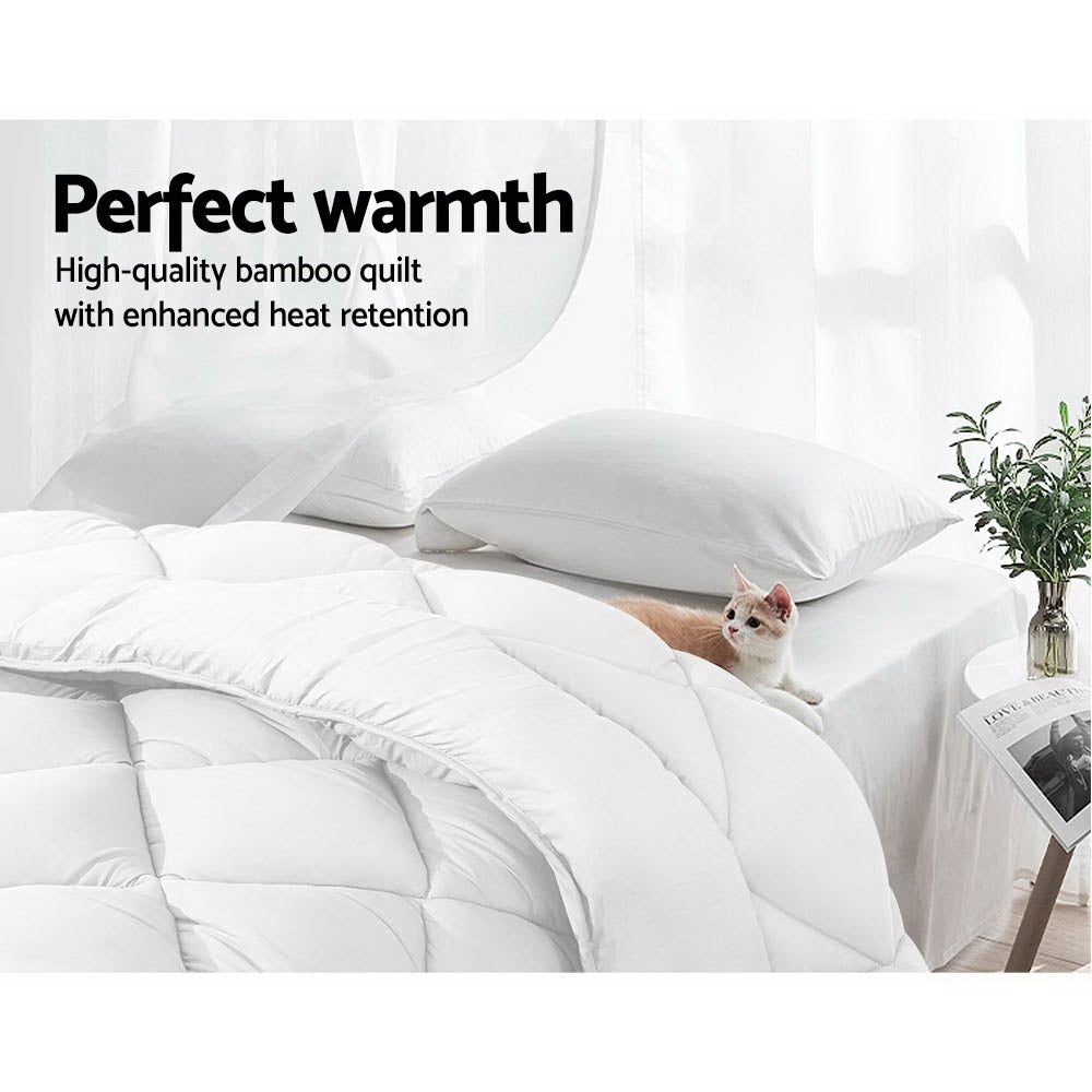 Giselle Bedding King Size 800GSM Microfibre Bamboo Microfiber Quilt | Auzzi Store