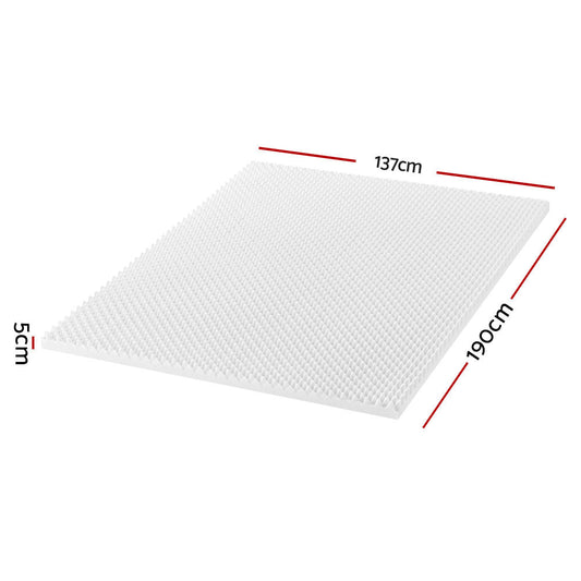 Giselle Bedding Mattress Topper Egg Crate Foam Toppers Bed Protector Underlay D | Auzzi Store