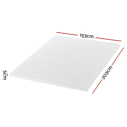 Giselle Bedding Mattress Topper Egg Crate Foam Toppers Bed Protector Underlay Q | Auzzi Store
