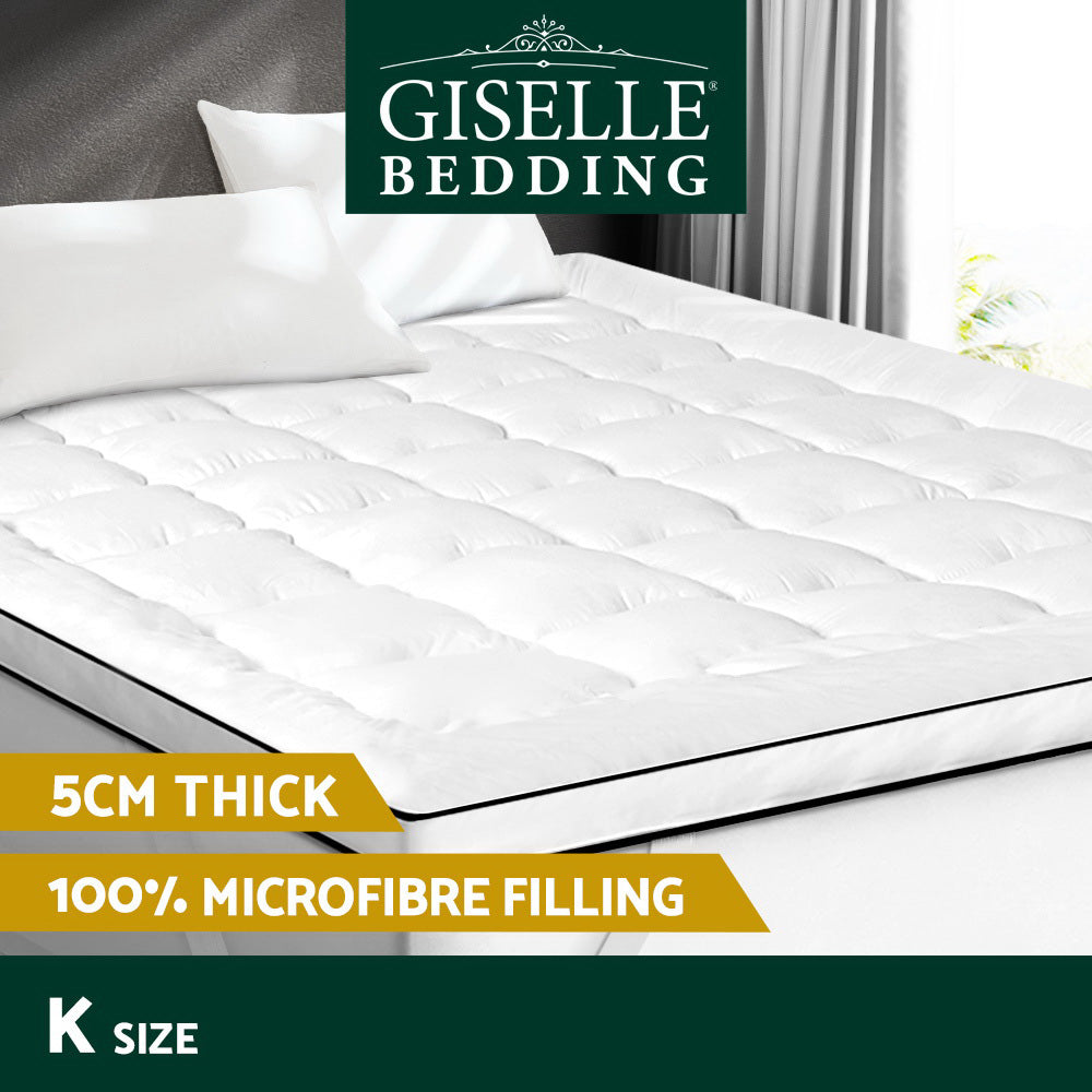 Giselle Bedding Mattress Topper Pillowtop - King | Auzzi Store