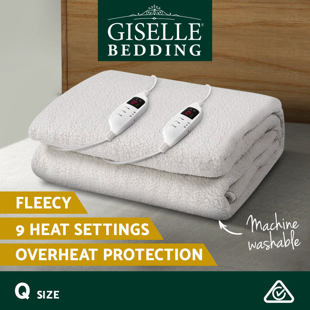 Giselle Bedding Queen Size Electric Blanket Fleece | Auzzi Store