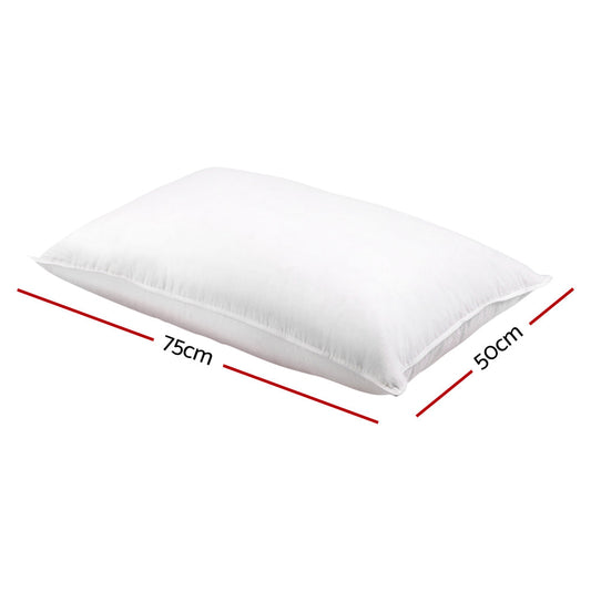 Giselle Bedding Set of 2 Duck Down Pillow - White | Auzzi Store