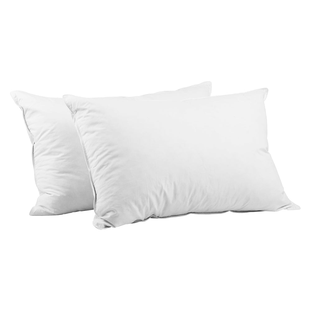 Giselle Bedding Set of 2 Goose Feather and Down Pillow - White | Auzzi Store