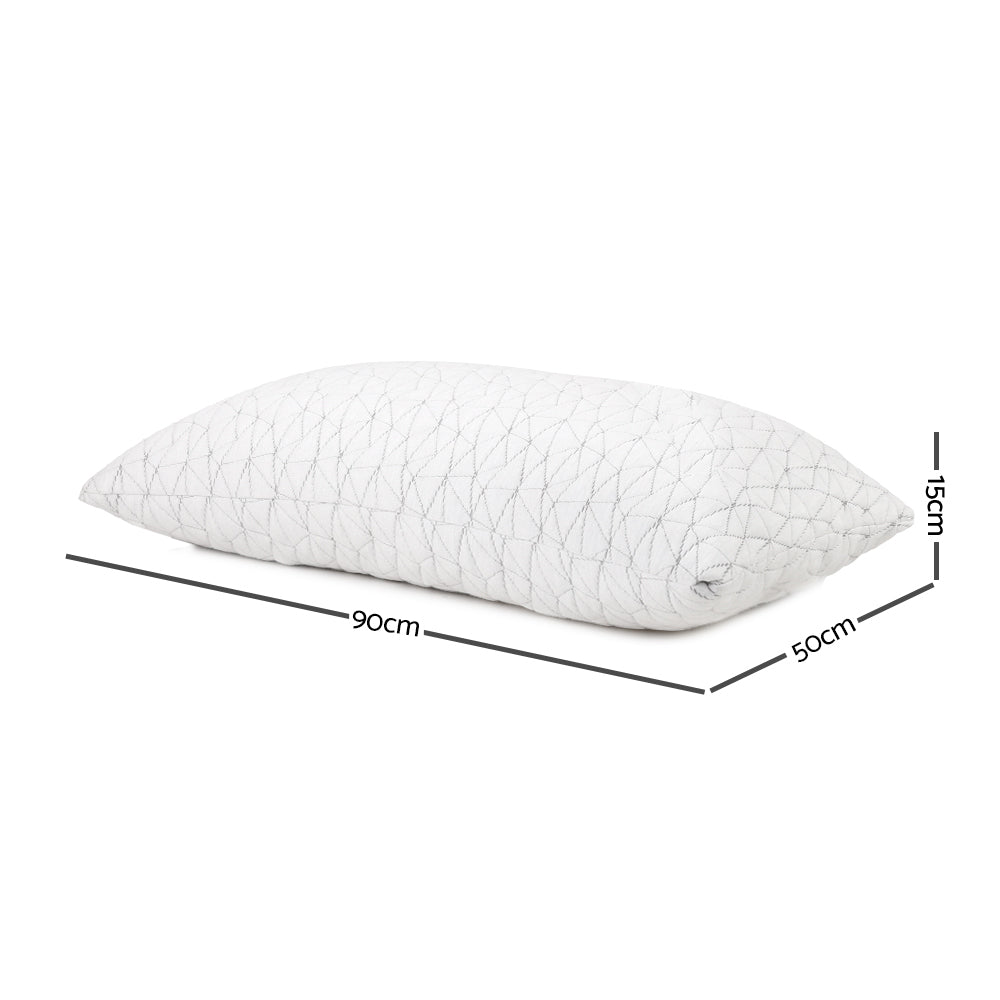 Giselle Bedding Set of 2 Rayon King Memory Foam Pillow | Auzzi Store