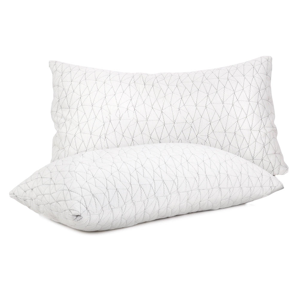 Giselle Bedding Set of 2 Rayon King Memory Foam Pillow | Auzzi Store