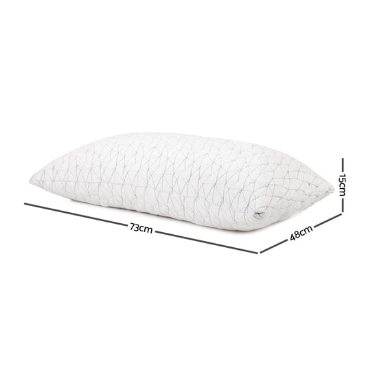 Giselle Bedding Set of 2 Rayon Single Memory Foam Pillow | Auzzi Store