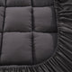 Giselle Double Mattress Topper Pillowtop 1000GSM Charcoal Microfibre Bamboo Fibre Filling Protector | Auzzi Store