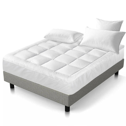 Giselle King Single Mattress Topper Bamboo Fibre Pillowtop Protector | Auzzi Store
