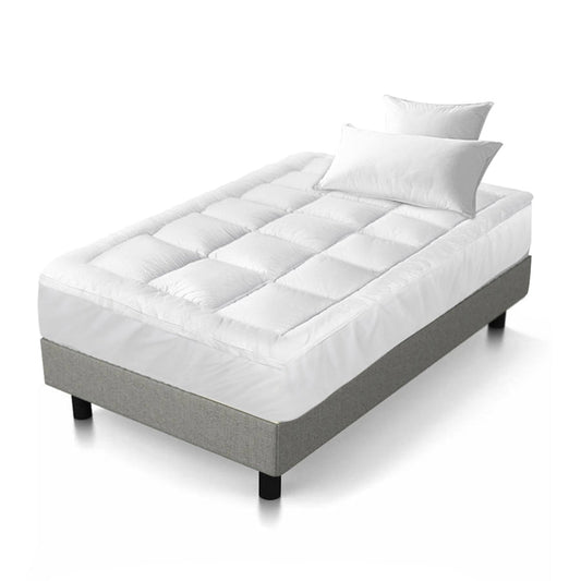 Giselle Single Mattress Topper Bamboo Fibre Pillowtop Protector | Auzzi Store