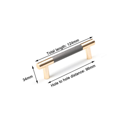 Gold Solid Modern Design Furniture Kitchen Cabinet Handles Drawer Bar Handle Pull 96mm | Auzzi Store