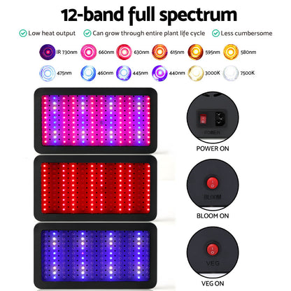 Greenfingers 1200W LED Grow Light Full Spectrum | Auzzi Store