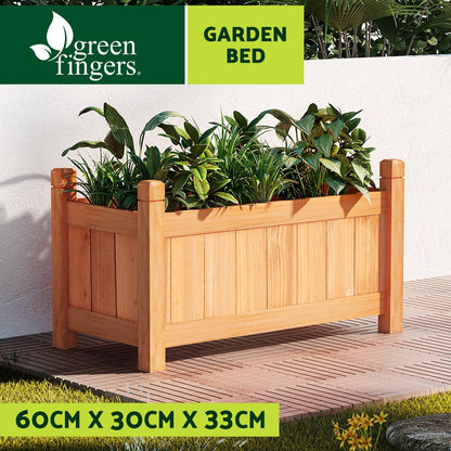 Greenfingers Garden Bed Raised Wooden Planter Box Vegetables 60x30x33cm | Auzzi Store