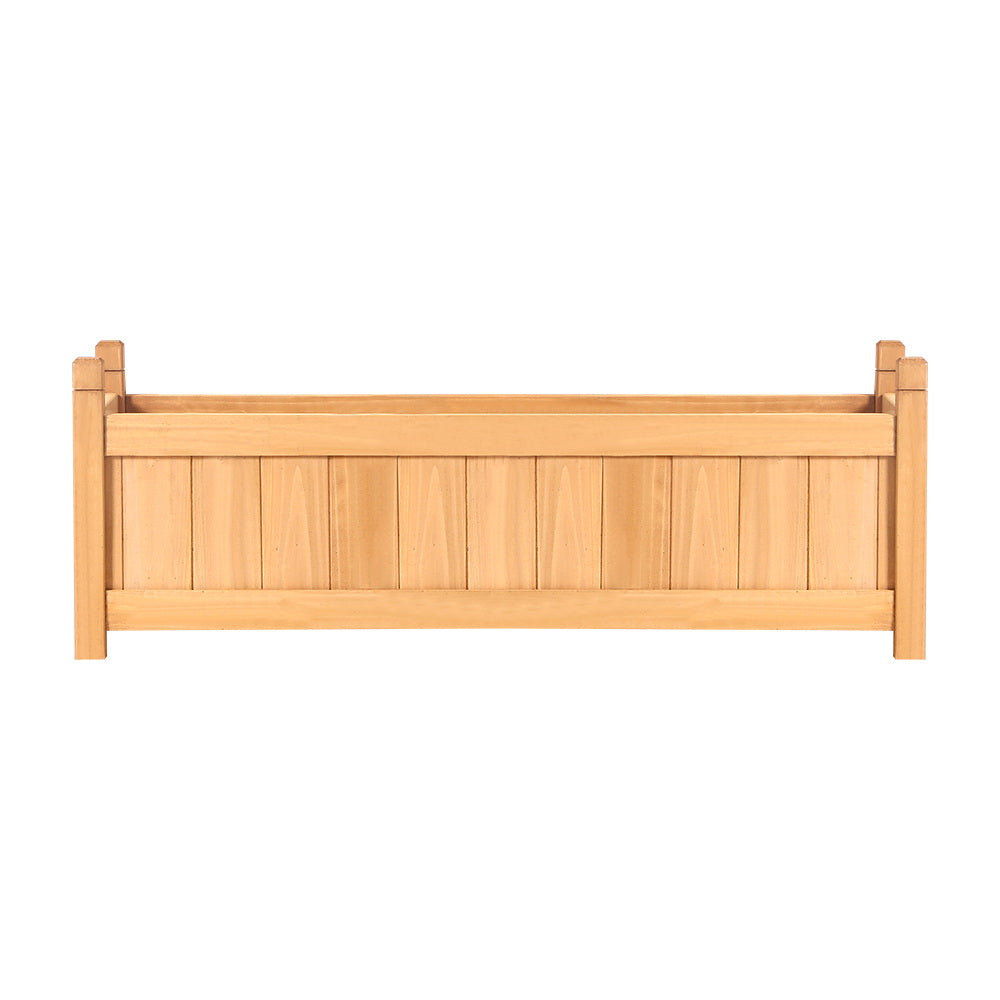 Greenfingers Garden Bed Raised Wooden Planter Outdoor Box Vegetables 90x30x33cm | Auzzi Store