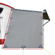 Grey Caravan Privacy Screen 1.95 x 2.2M End Wall Side Sun Shade Roll Out Awning | Auzzi Store