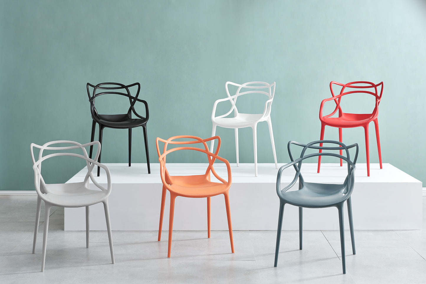 Set of 2 Matt Blatt Philippe Starck Masters Chairs Replica (Black)