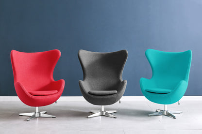 Matt Blatt Arne Jacobsen Egg Chair Premium Replica (Red)