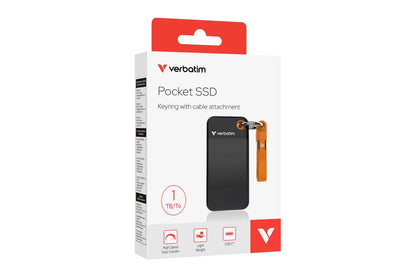 Verbatim 1TB Pocket SSD USB 3.2 Gen 2 (Black/Orange)