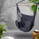 Gardeon Hammock Chair Outdoor Camping Hanging Hammocks Cushion Pillow Grey – view 8 - Auzzistore