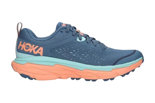 Hoka One One Women's Challenger ATR 6 Trail Running Shoes  - Real Teal/Cantaloupe, Size 10 US 